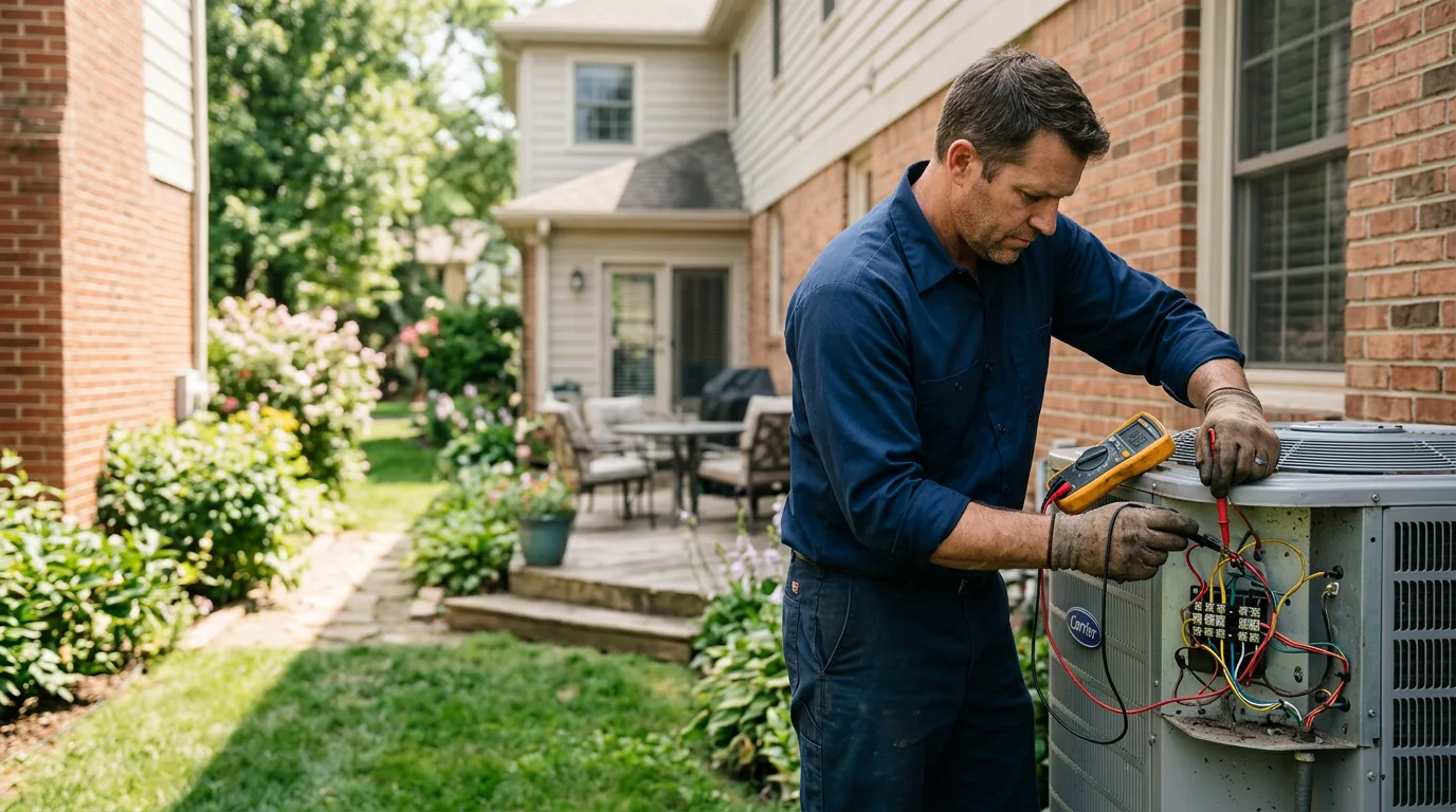 HVAC technician working near Wheaton, MO